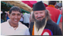 a sx:la guida Nepalese Basnet Shiva Ram (Managing Director) della HighSpirit Treks & Expedition Nepal - 
				a dx: Fausto De Stefani (in cerimonia a Kirtipur) grande Alpinista di tutti gli ottomila del mondo, ma anche Naturalista, fotografo e Presidente di Mountain Wildernerss IT